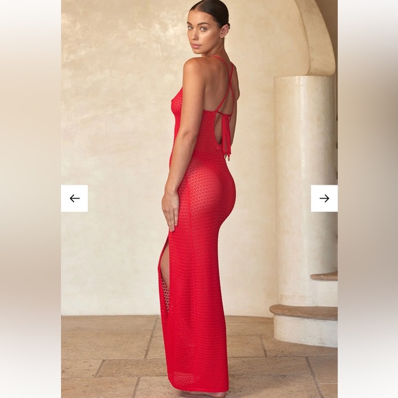 Monday Swimwear RAMATUELLE DRESS - CHILI PEPPER LACE CROCHET - Picture 5 of 7